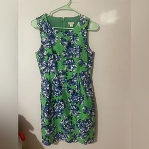 Like new green j crew dress